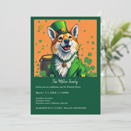 Glückliche Tiere in Tarnung - St. Patrick's Day Fu (Stehend Vorderseite)