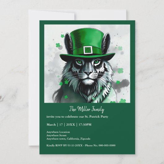 Glückliche Tiere in Tarnung - St. Patrick's Day Fu (Vorderseite)