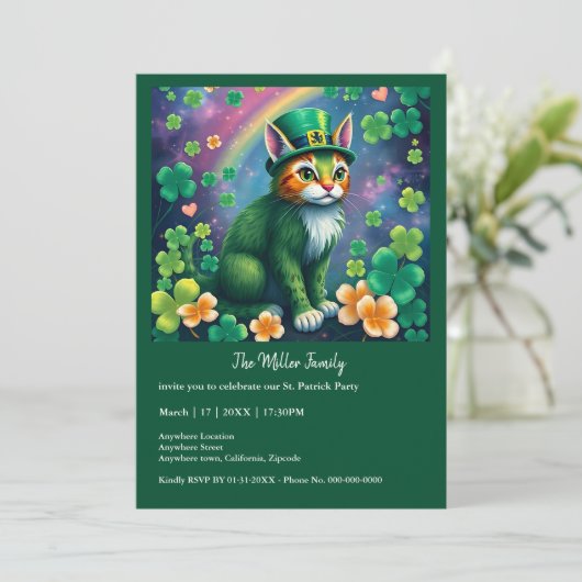 Glückliche Tiere in Tarnung - St. Patrick's Day Fu (Stehend Vorderseite)