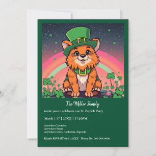 Glückliche Tiere in Tarnung - St. Patrick's Day Fu Einladung
