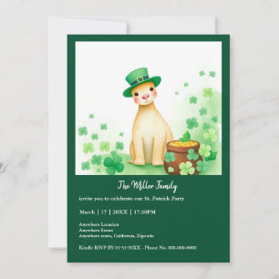 Glückliche Tiere in Tarnung - St. Patrick's Day Fu Einladung