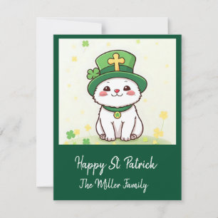 Glückliche Tiere in Tarnung - St. Patrick's Day Fu Feiertagskarte