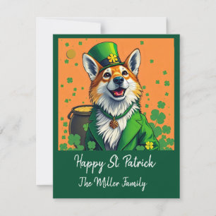 Glückliche Tiere in Tarnung - St. Patrick's Day Fu Feiertagskarte