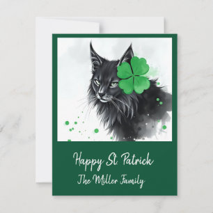 Glückliche Tiere in Tarnung - St. Patrick's Day Fu Feiertagskarte