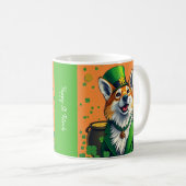Glückliche Tiere in Tarnung - St. Patrick's Day Fu Kaffeetasse (VorderseiteRechts)