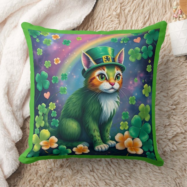 Glückliche Tiere in Tarnung - St. Patrick's Day Fu Kissen (Decke)