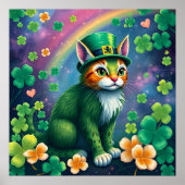 Glückliche Tiere in Tarnung - St. Patrick's Day Fu Poster (Vorne)