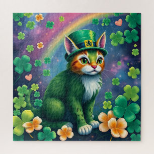 Glückliche Tiere in Tarnung - St. Patrick's Day Fu Puzzle