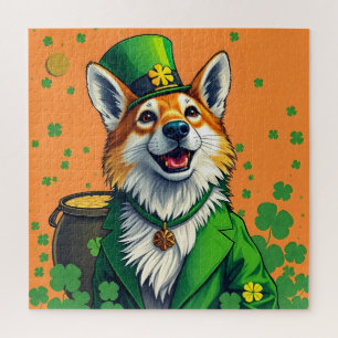 Glückliche Tiere in Tarnung - St. Patrick's Day Fu Puzzle
