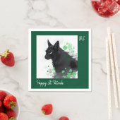Glückliche Tiere in Tarnung - St. Patrick's Day Fu Serviette (Beispiel)