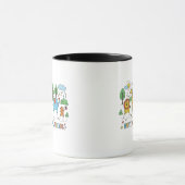 Glückliche Tierfreunde Tasse (Zentrum)