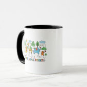 Glückliche Tierfreunde Tasse (Vorderseite Links)