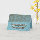 Glückliche Tochter der Mutter Tages Karte (Gelbe Blume)