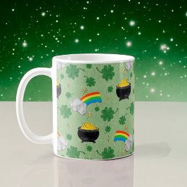 Glückliche Töpfe aus Gold Kaffeetasse