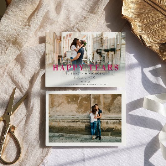 Glückliche Tränen | NIEDLICHES FOTO SAVE THE DATE