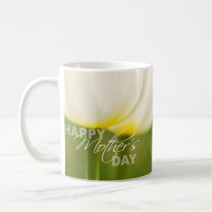 Glückliche Tulpen der Mutter Tages Kaffeetasse