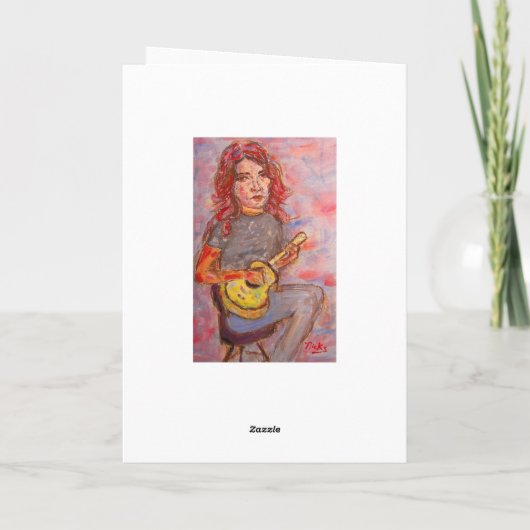 glückliche ukulele Tage Karte (Rückseite)