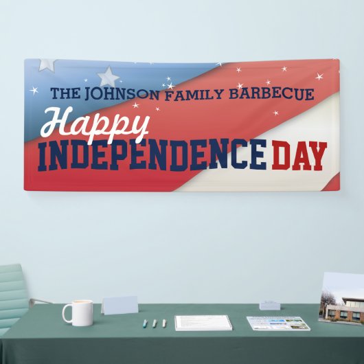 Glückliche Unabhängigkeitstag-am 4. Juli Banner (Messe)