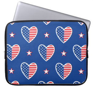Glückliche Unabhängigkeitstag USA! 4 Laptopschutzhülle