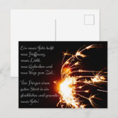 Glückliche und gesundes Jahr! Postkarte (Vorne/Hinten)