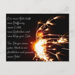 Glückliche und gesundes Jahr! Postkarte