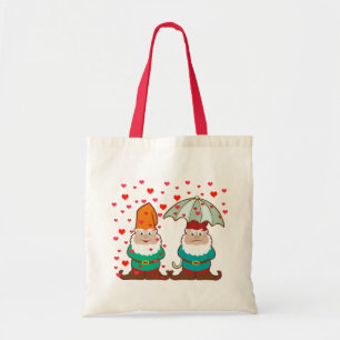 Glückliche und mürrische Gnomes Tragetasche