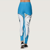 Glückliche und traurige Zähne Leggings (Rückseite)
