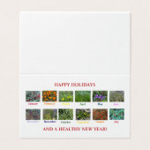 GLÜCKLICHE URLAUB UND EIN GESUNDES NEUES JAHR! (Außenseite Aufgefaltet)