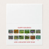 GLÜCKLICHE URLAUB UND EIN GESUNDES NEUES JAHR! (Außenseite Aufgefaltet)