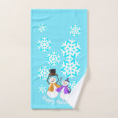 GLÜCKLICHE URLAUB : Winterfreunde Badhandtuch Set (Handtuch)