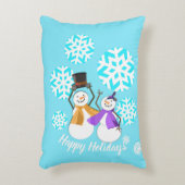 GLÜCKLICHE URLAUB : Winterfreunde Dekokissen (Vorderseite(Vertikal))