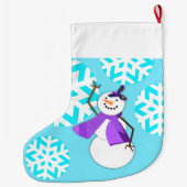 GLÜCKLICHE URLAUB : Winterfreunde Großer Weihnachtsstrumpf (Rückseite)