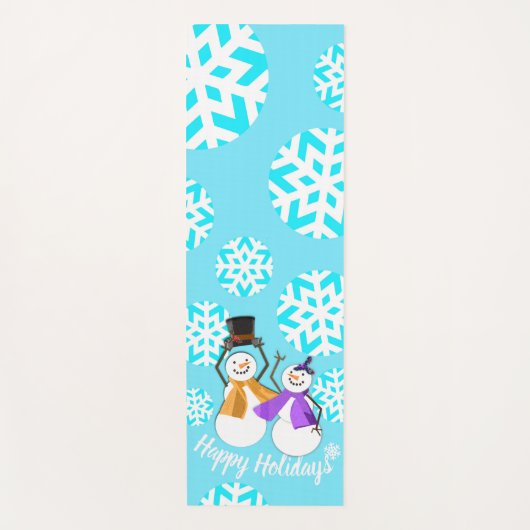 GLÜCKLICHE URLAUB : Winterfreunde Yogamatte (Vorderseite)