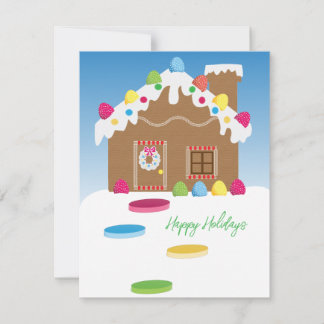 Glückliche Urlaubskarte Feiertagskarte