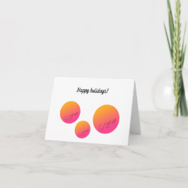 Glückliche Urlaubskarte Karte