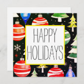 Glückliche Urlaubskarten (Vorne/Hinten)