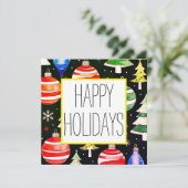 Glückliche Urlaubskarten (Stehend Vorderseite)