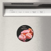 Glückliche Valentine! Magnete Rosa Blume Magnet (In Situ (Geschirrspüler))