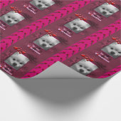 Glückliche Valentines Ihr Foto oder niedlicher Geschenkpapier (Ecke)