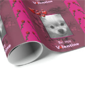 Glückliche Valentines Ihr Foto oder niedlicher Geschenkpapier (Rolleneckpunkt)