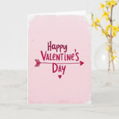 Glückliche Valentins Herz Pfeil Karte (Gelbe Blume)