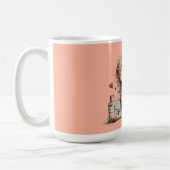 Glückliche Valentinsbank-Duo Kaffeetasse (Links)