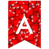 Glückliche Valentinsgruß-Typografie-rotes Wimpelkette (Zweite Fahne)