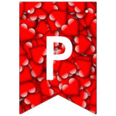 Glückliche Valentinsgruß-Typografie-rotes Wimpelkette (Dritte Fahne)