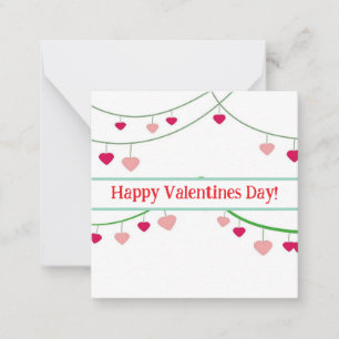 Glückliche Valentinskarten, süß, Vorrat! Notizkart Mitteilungskarte