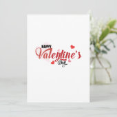 Glückliche Valentinstag Einladung Greet Cards (Stehend Vorderseite)