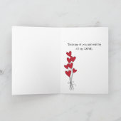 Glückliche Valentinstag Freundschaftskarte Feiertagskarte (Innenseite)