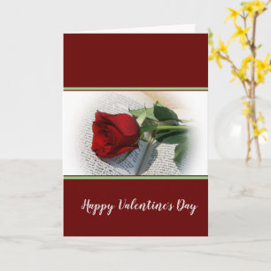 Glückliche Valentinstag geklappte Grußkarte Karte