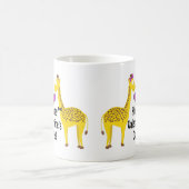 Glückliche Valentinstag-Giraffen Kaffeetasse (Mittel)