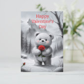 Glückliche Valentinstag-Grußkarte (Stehend Vorderseite)